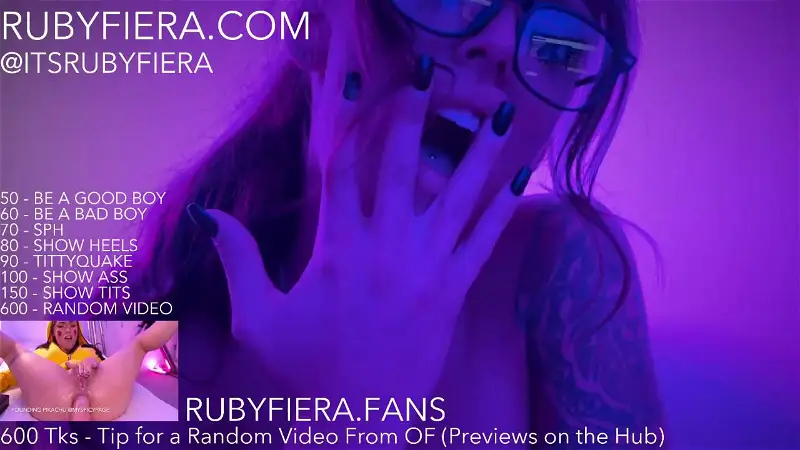 Watch itsrubyfiera recorded live streams from Chaturbate on 2023/12/20, Cam Archive